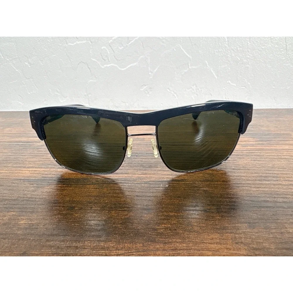 Smith Optics‎ Serenade Sunglasses Pewter Jade Teal Half Rim Square Vintage Style
